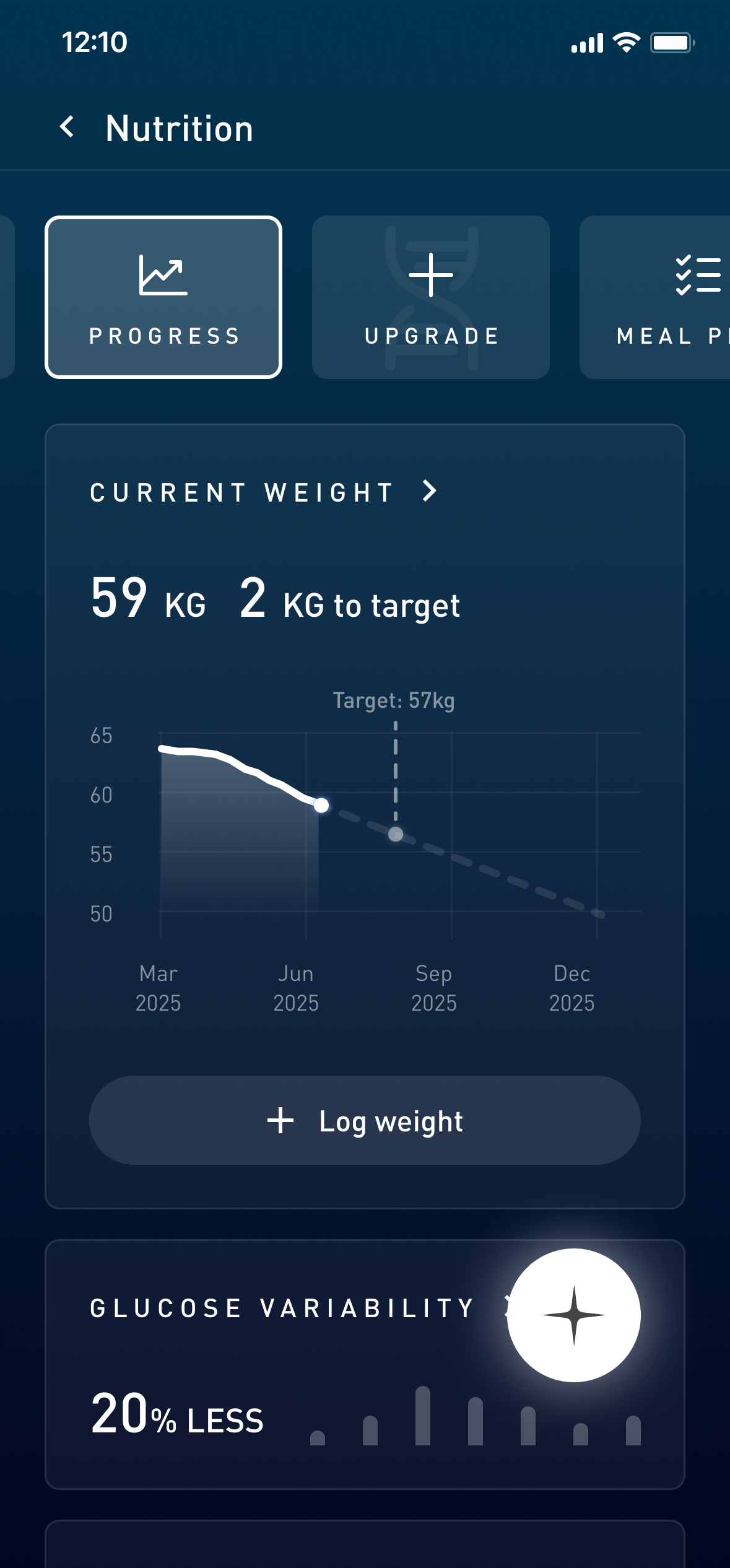 Old Pura Health UI - Screen 1